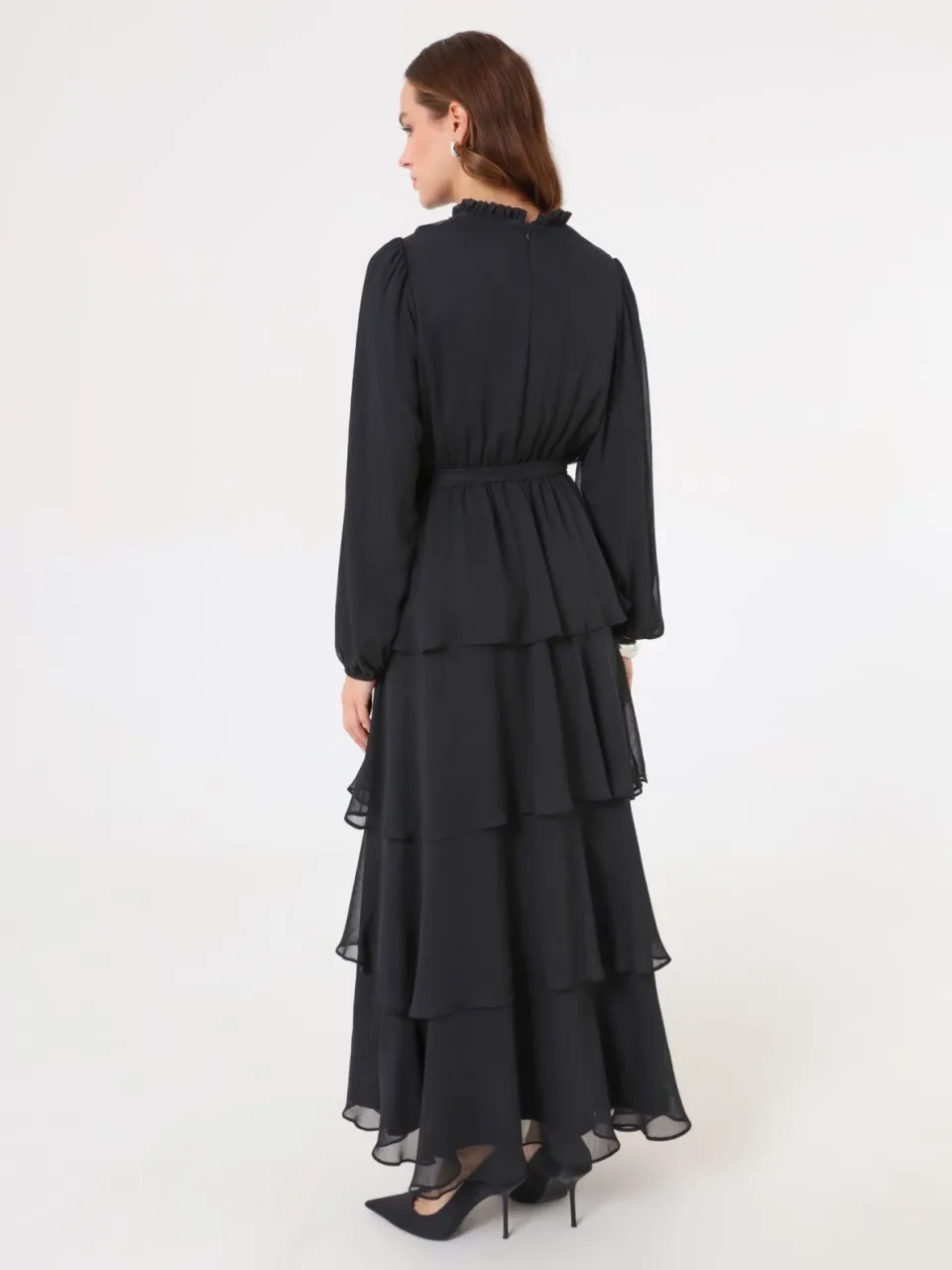 Modest Dress Refka zwart, foto 2