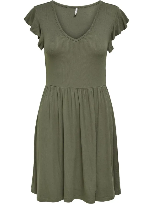 Only ONLBELIA S/L DRESS JRS - Dames - Mini jurken Kalamata