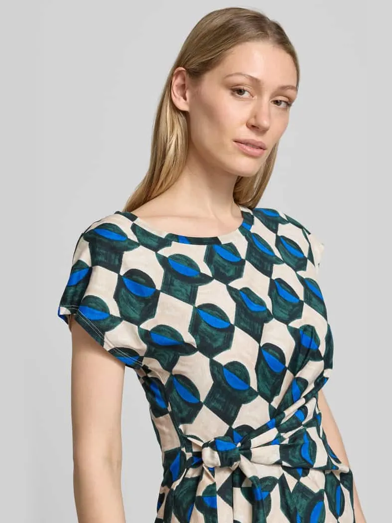Max Mara regular fit vrijetijdsjurk van puur katoen model 'SAGGIO' groen, foto 3