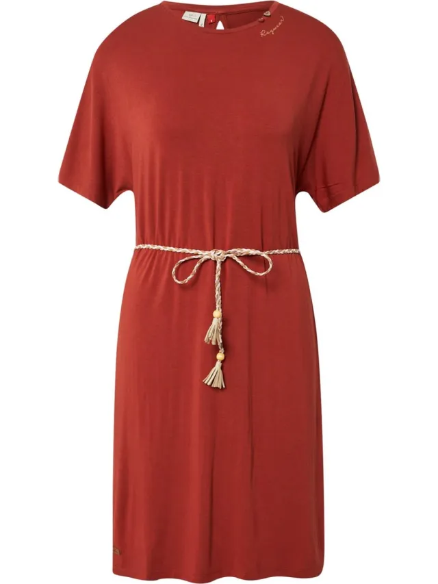 Ragwear zomerjurk kass Roestbruin-Xs (34)