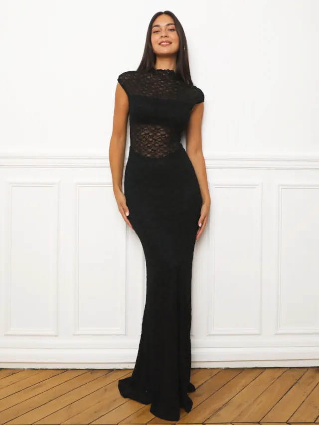 La Modeuse Jurk La Modeuse 80222_P191129 Zwart