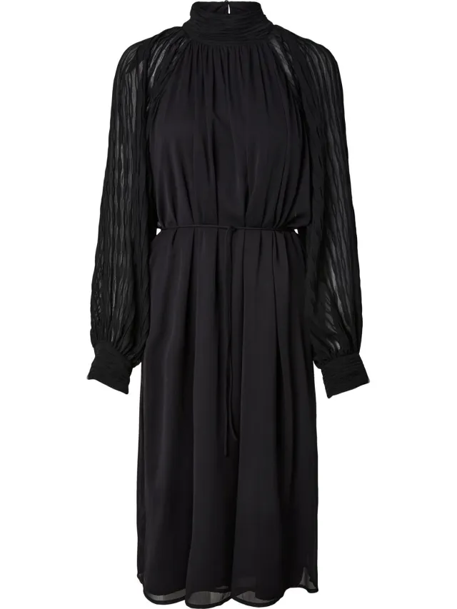 Yas maxi-jurk YASOLERA LS Black1