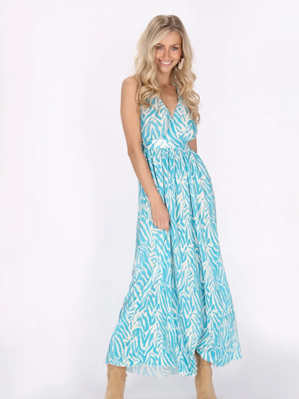 IZIA Jurk Dames blauw