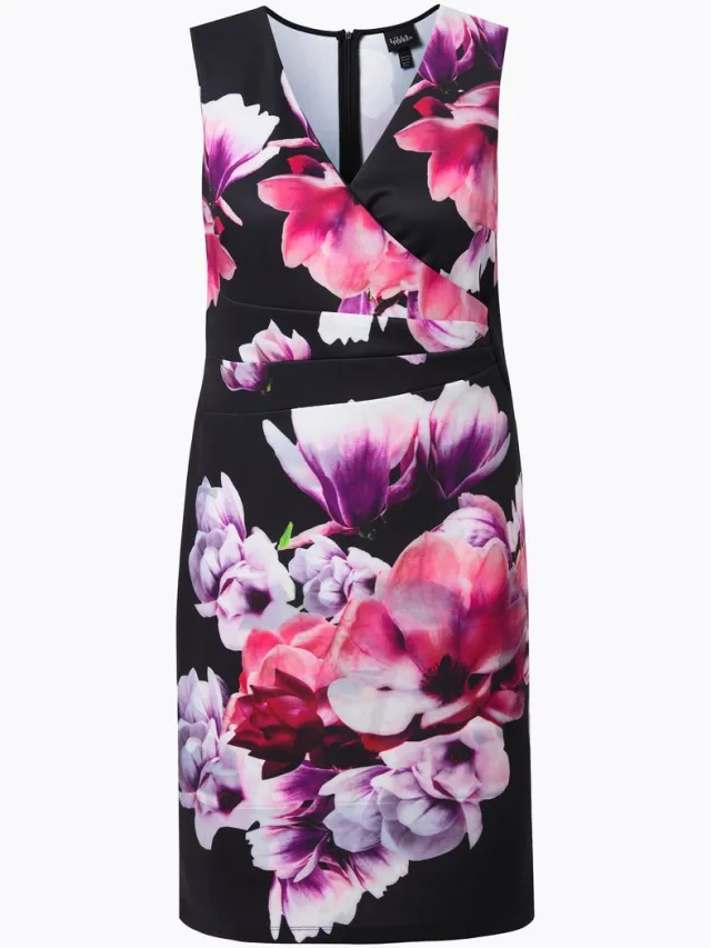 Ulla Popken Dames - Scuba jurk - Zwart