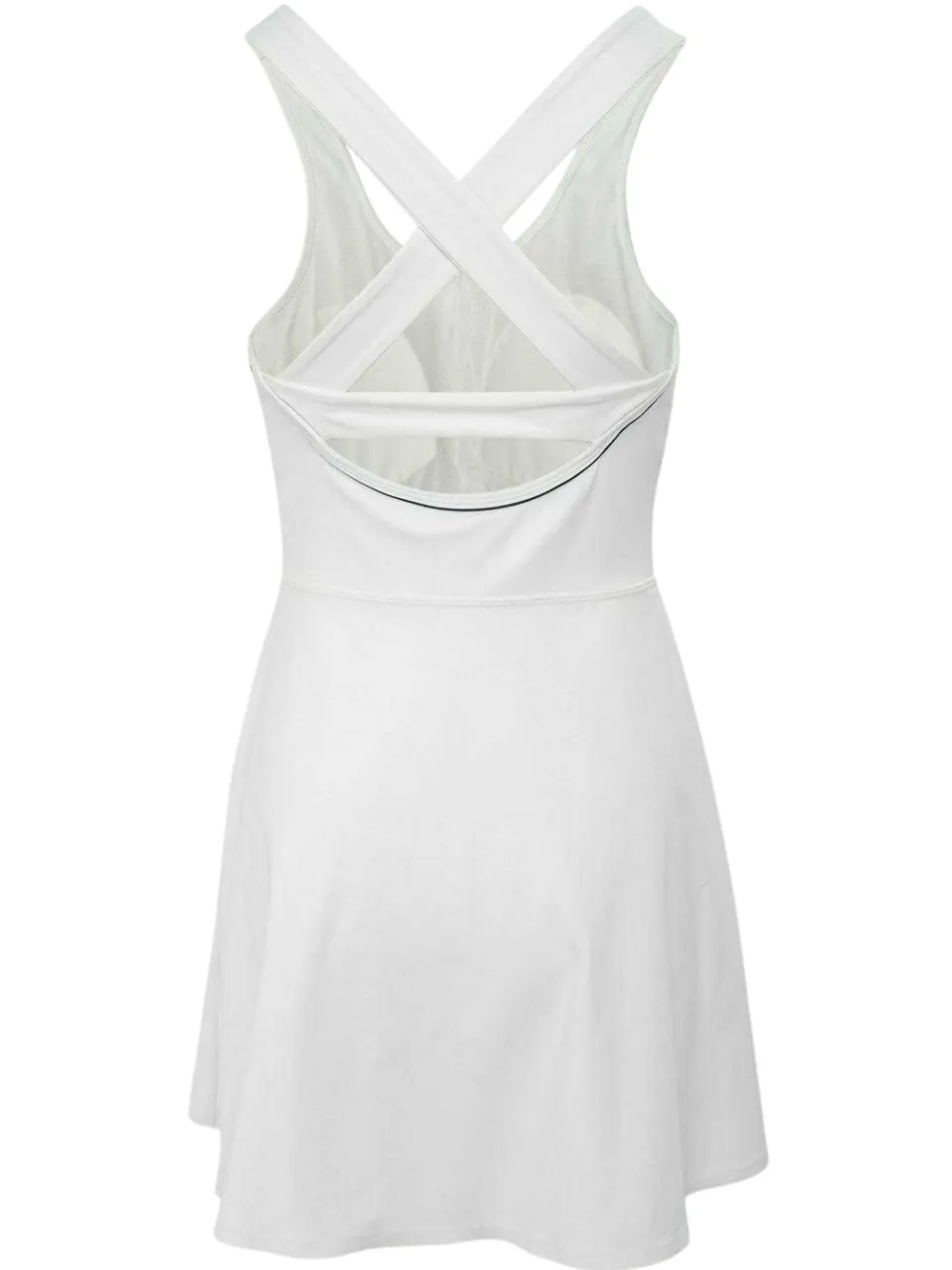 Slazenger T-shirtjurk met uitlopende pijpen en ronde hals voor dames (Wit/Bosgroen), foto 2
