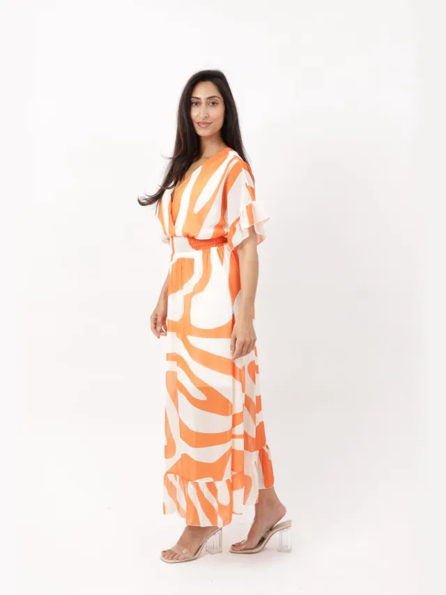 Elara Maxikleid Orange