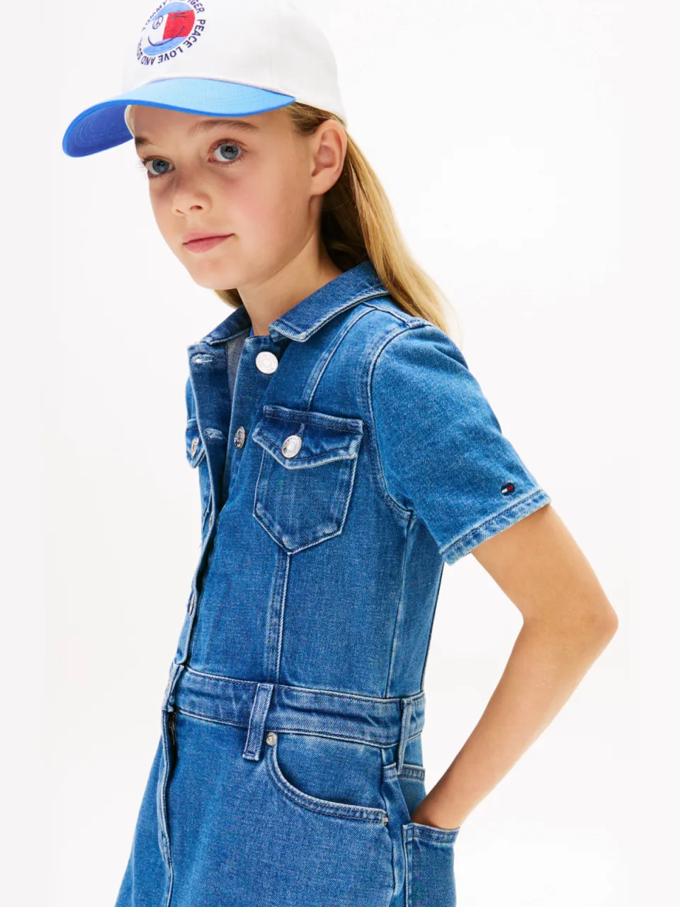 Tommy Hilfiger spijkerjurk blauw True blue deim
