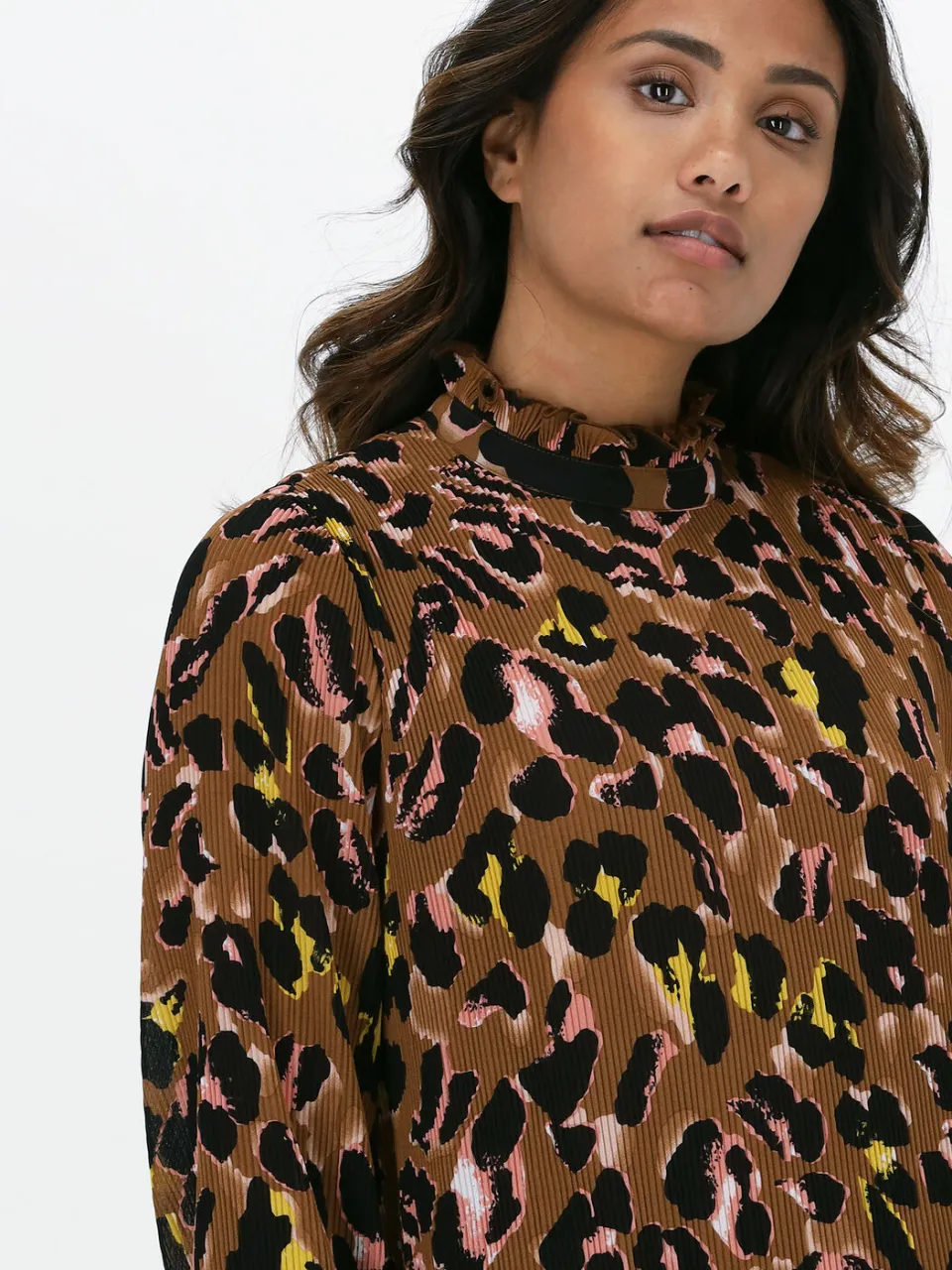Y.A.S. YAS Dames Jurken Yaspippa Ls Midi Dress S. - Bruin, foto 4