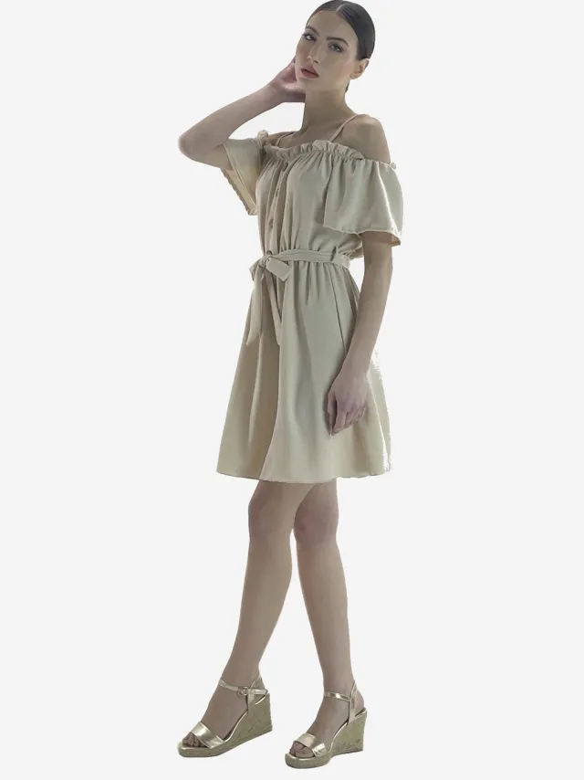 Elara Jurk Beige