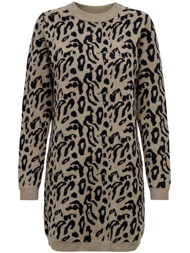 Only ONLJENNI LS DRESS KNT NCA - Dames - Mini jurken fossil