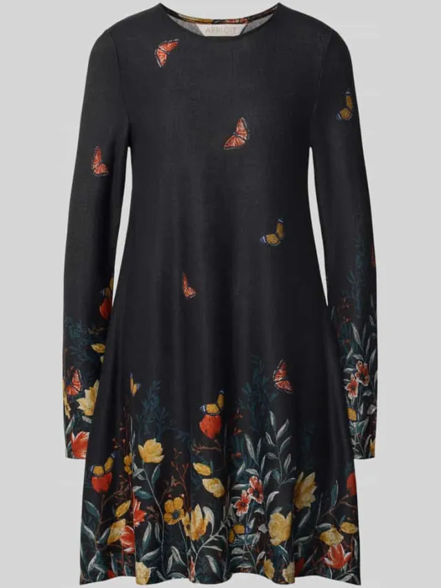 Apricot Mini-jurk met ronde hals zwart, foto 2