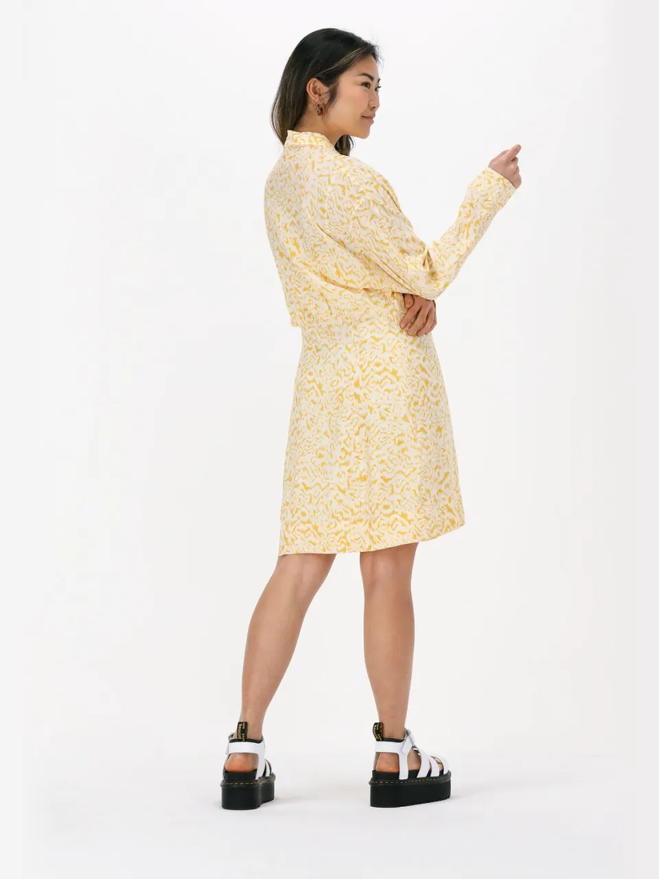 SECOND FEMALE Dames Jurken Belladonna New Dress - Geel, foto 3