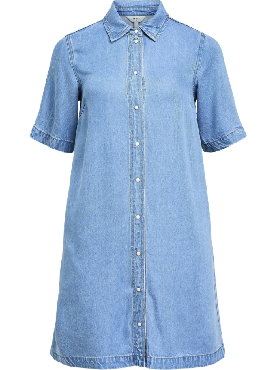 Object blousejurk light blue denim, foto 2