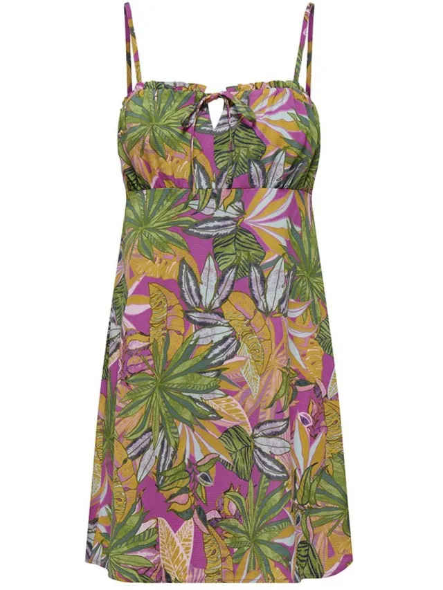 Only ONLNOVA LIFE VIS STRAP ALEXA DRESS AOP - Dames - Mini jurken Gin Fizz