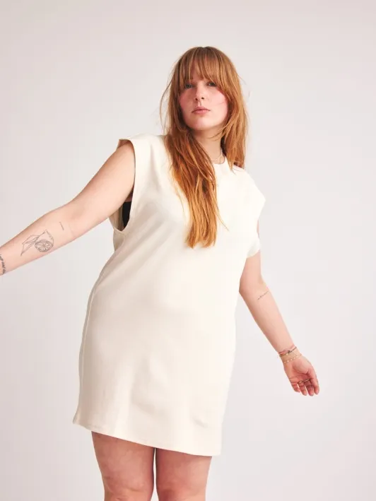 Baìge the Label dames vegan Minijurk Belinda Naturel, foto 2