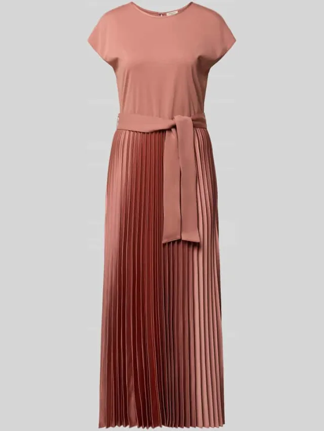 Max Mara regular fit vrijetijdsjurk met plooirok model 'GELA' terracotta, foto 2