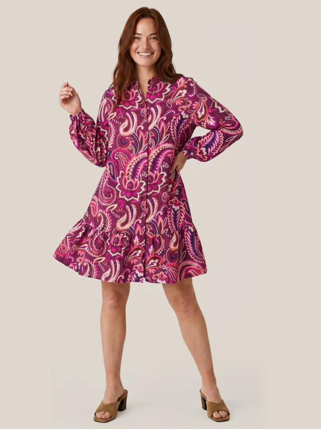 Mart Visser Caroline Tensen Camden Print Jurk Magenta / Multi Veelkleurig