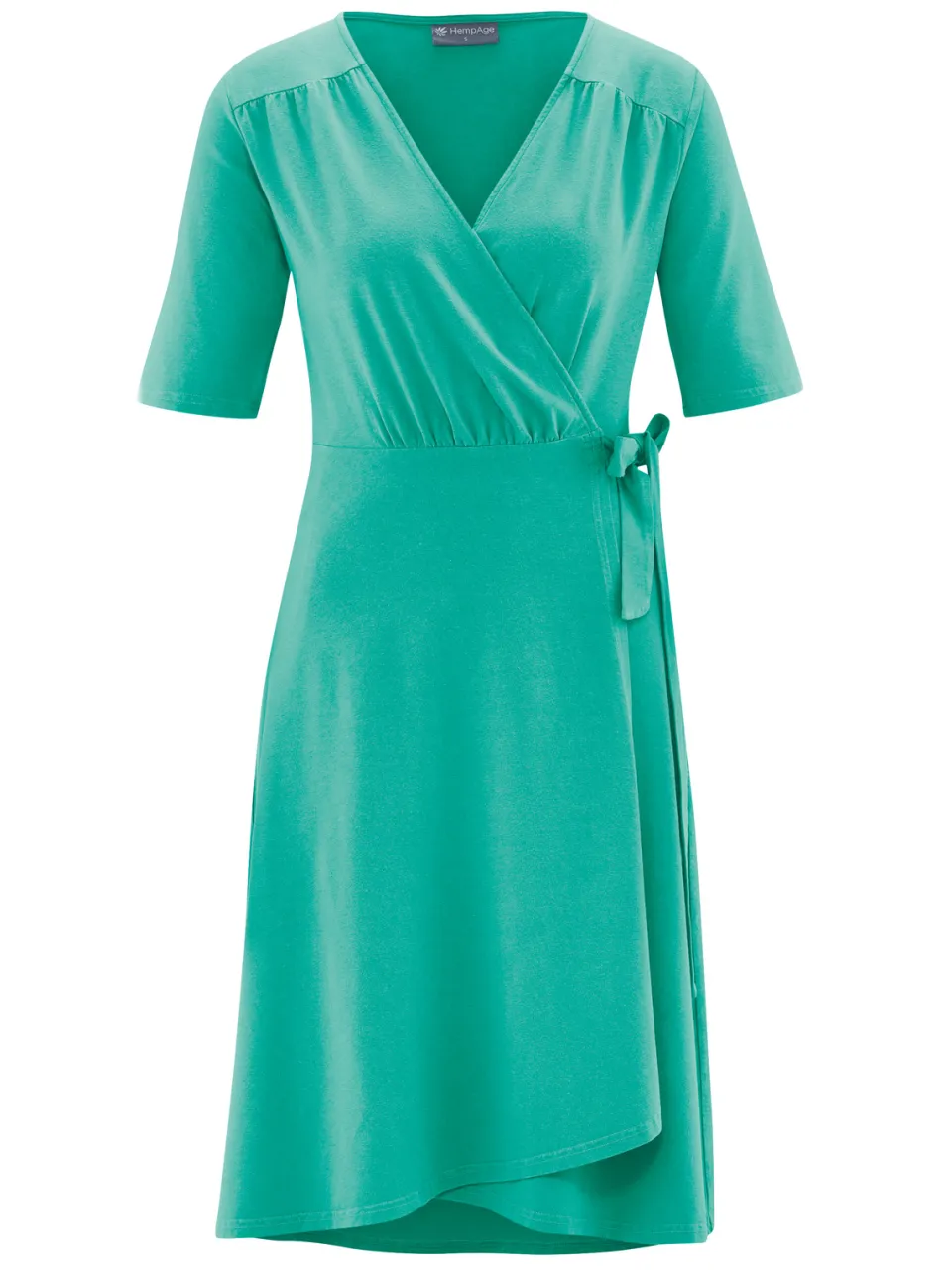 HempAge dames vegan Wikkeljurk Emerald Groen, foto 2