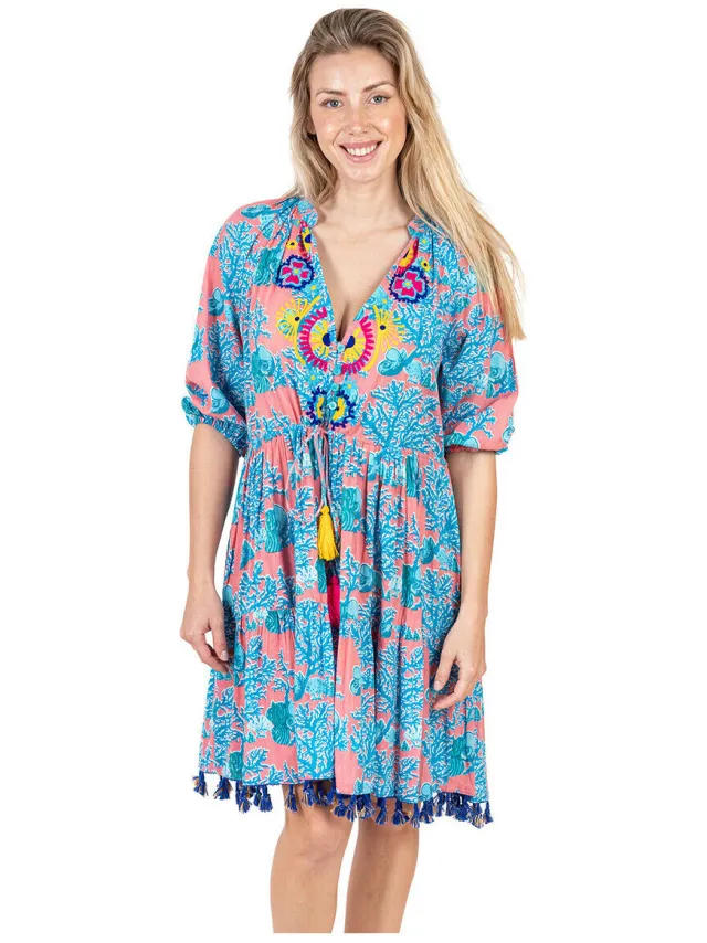 Isla Bonita By Sigris Jurk Isla Bonita By Sigris Jurk Blauw