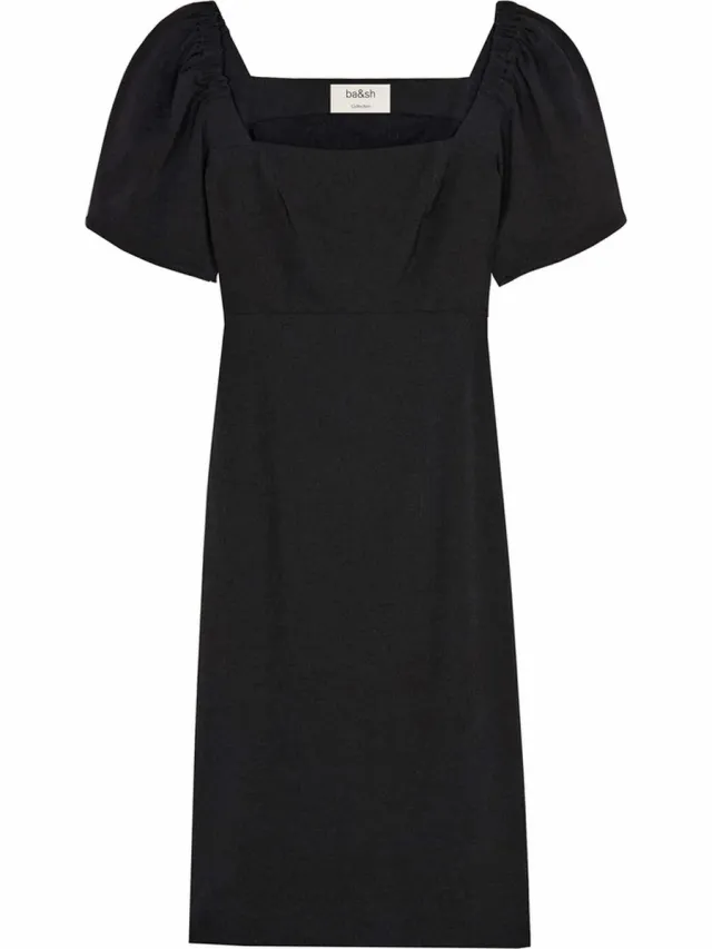 Ba&sh zwarte midi jurk Romea - maat 32 (0)