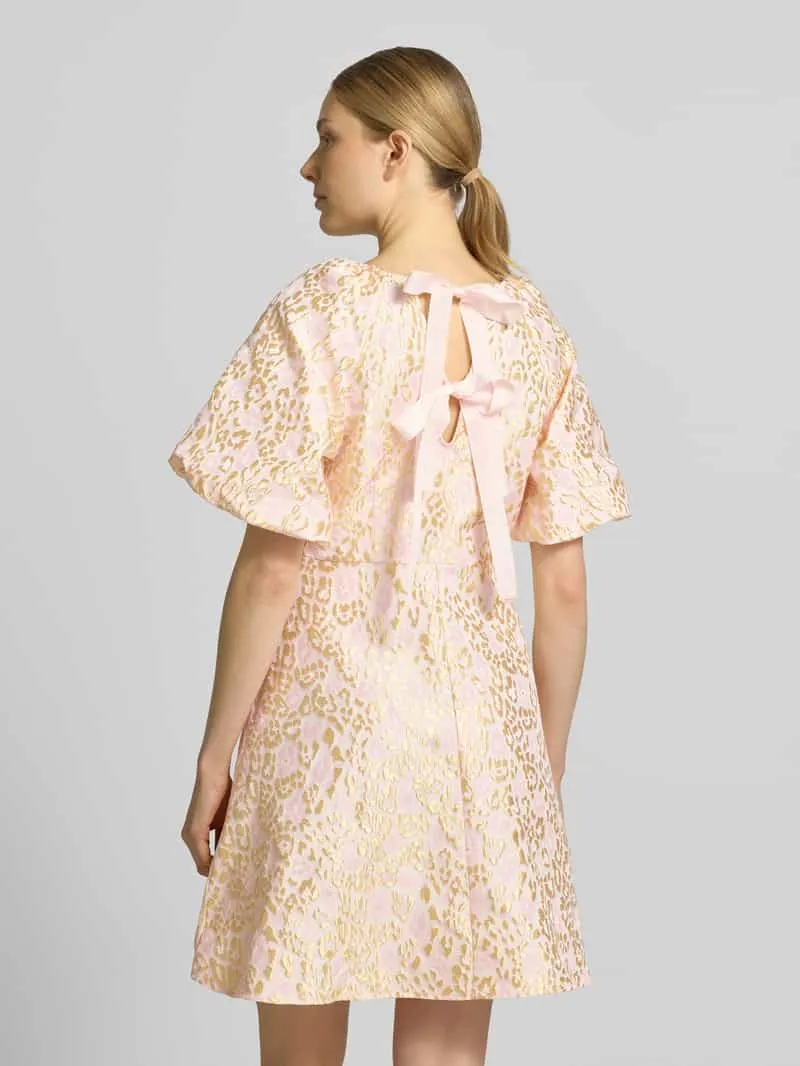 Vero Moda Getailleerde cocktailjurk met all-over motief model 'NORA' rosé, foto 3