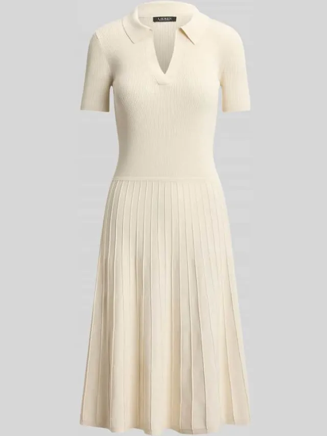 Lauren Ralph Lauren Vrijetijdsjurk van viscosemix ecru, foto 2