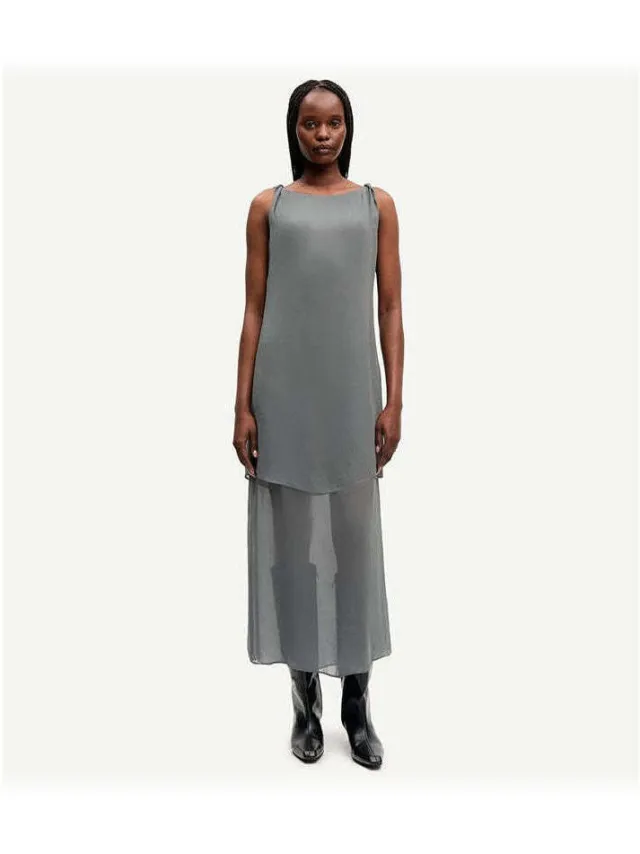 Samsøe Samsøe Jurk SAMSØE SAMSØE Samsoe Samika Dress Gunmetal multicolour