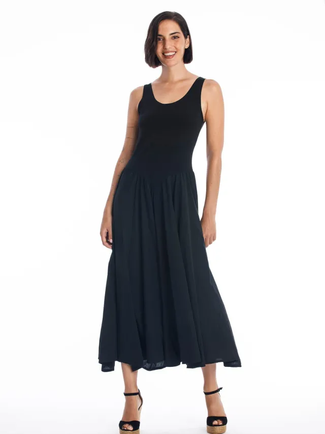 RAVENS VIEW IBIZA dames vegan Jurk Look Zwart