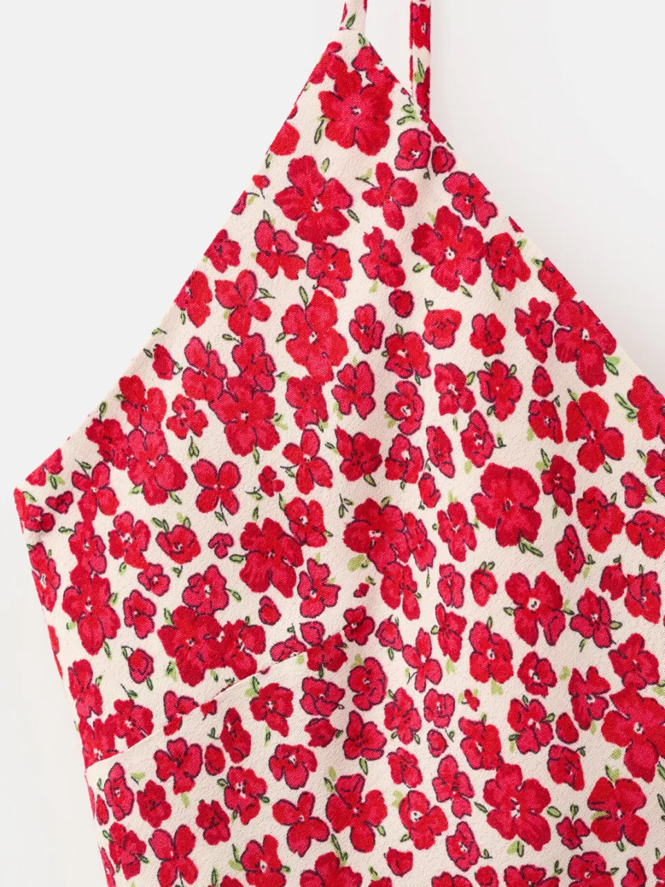 Mango viscose gebloemde midi jurk - rood, foto 6