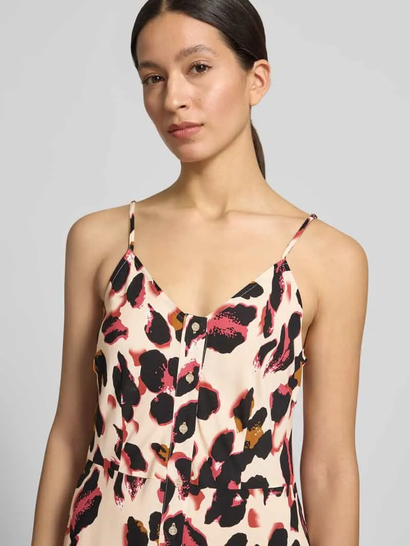 Yas maxi-jurk van viscose met knoopsluiting model 'SAVANNA' zwart, foto 4