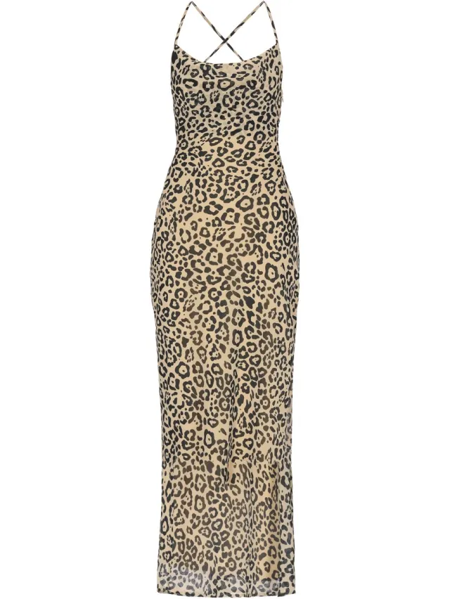 Faina Dress beige black