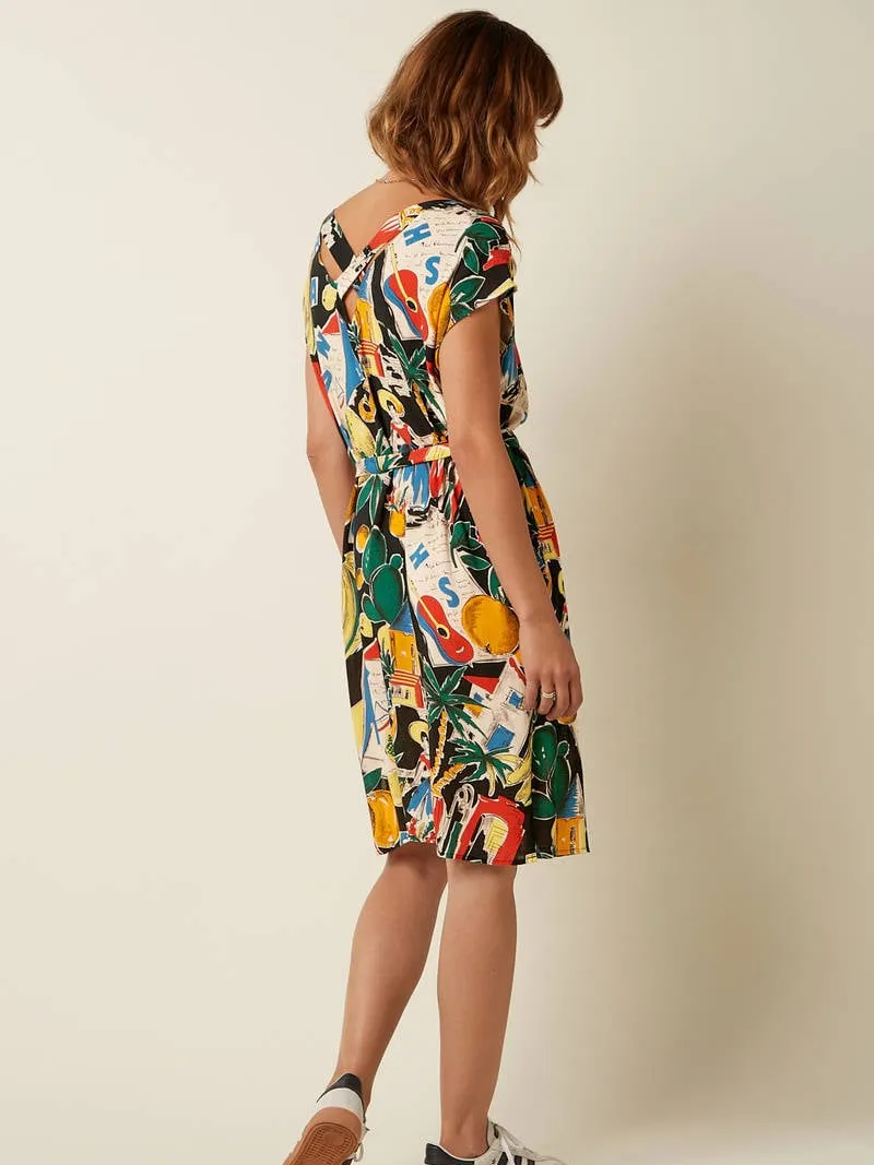 King Louie midi jurk multi, foto 3