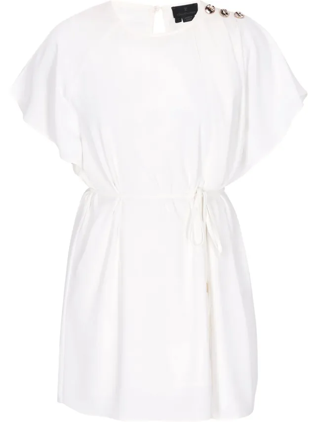DREIMASTER jurk offwhite