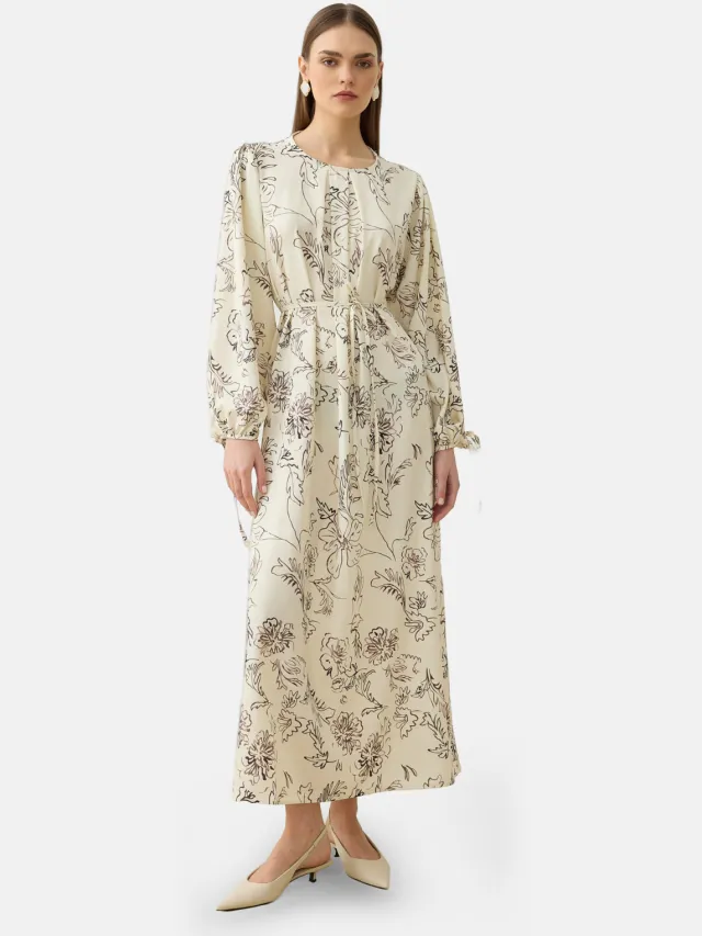 Refka Modest Dress Refka Crème