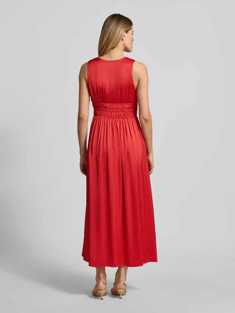 MbyM maxi-jurk met diepe V-hals model 'Marja' rood, foto 3