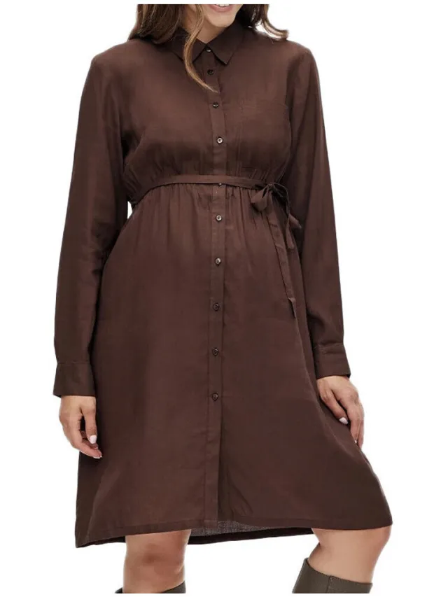Mamalicious Korte Jurk Mamalicious Lia Bruin