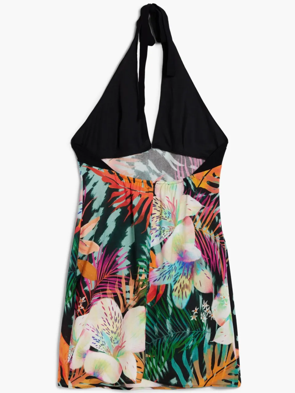 Desigual gebloemde zomerjurk zwart, foto 3