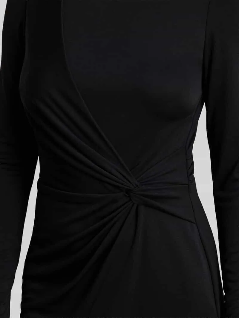 Lauren Ralph Lauren Nauwsluitende kokerjurk met knoopdetail zwart, foto 4