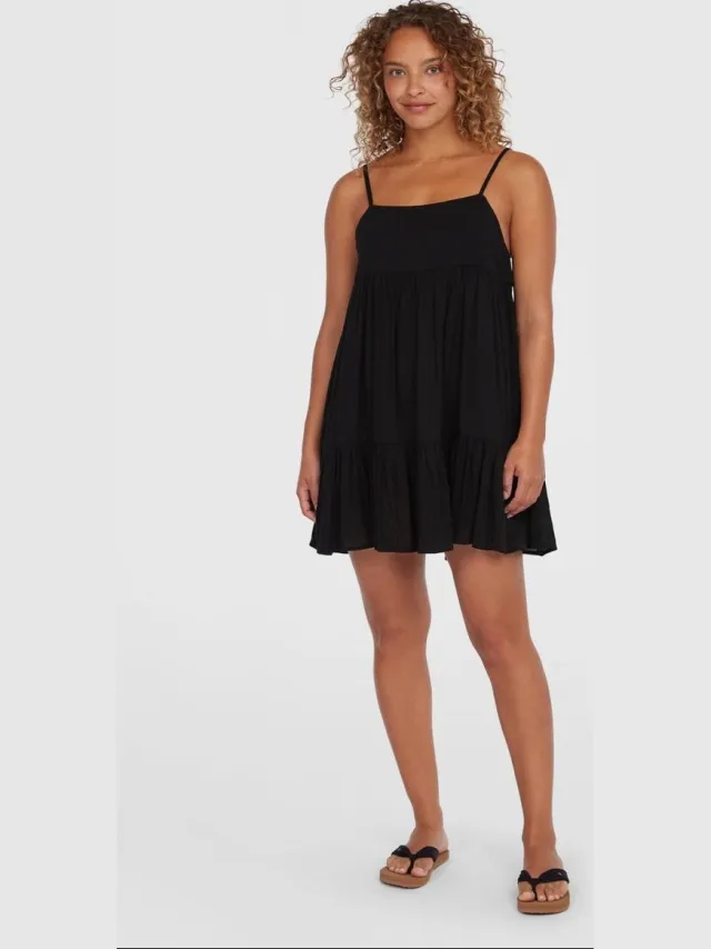 O'Neill O´neill Rilee Mouwloze Korte Jurk Zwart XL Vrouw Black Out