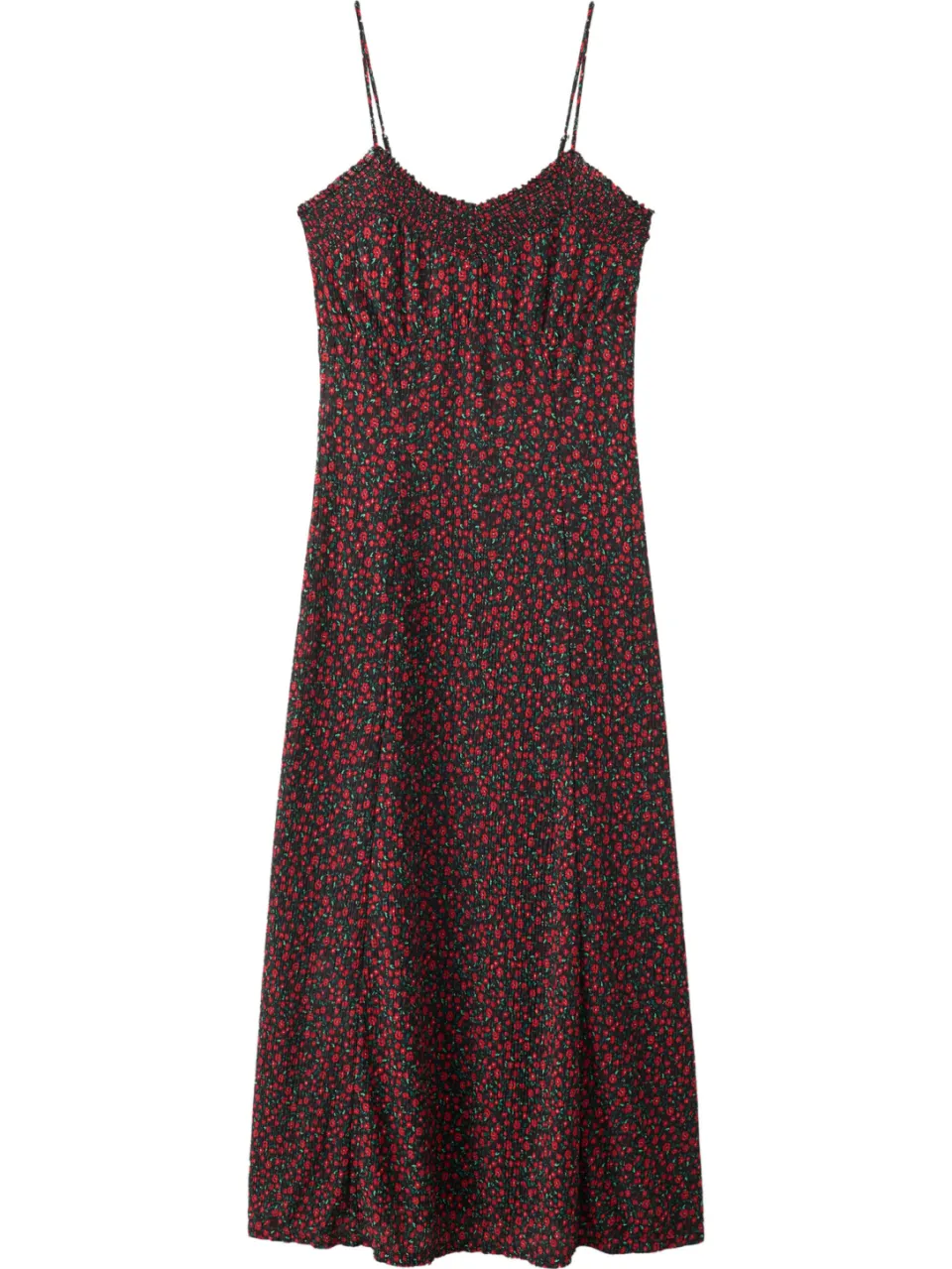 Mango gebloemde midi zomerjurk - rood, foto 2