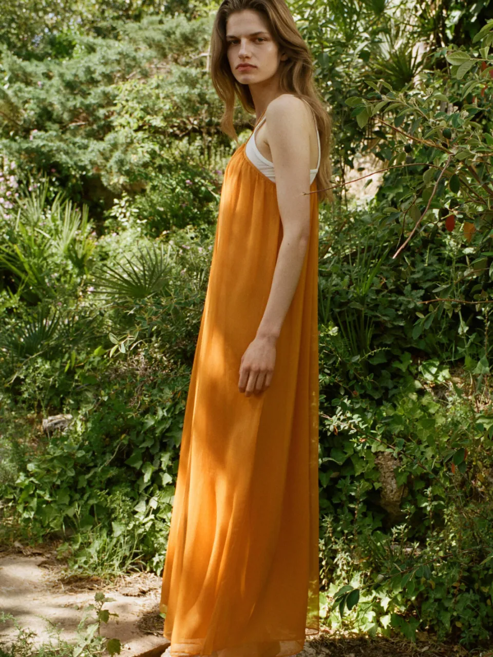 Mango maxi jurk - oranje, foto 3