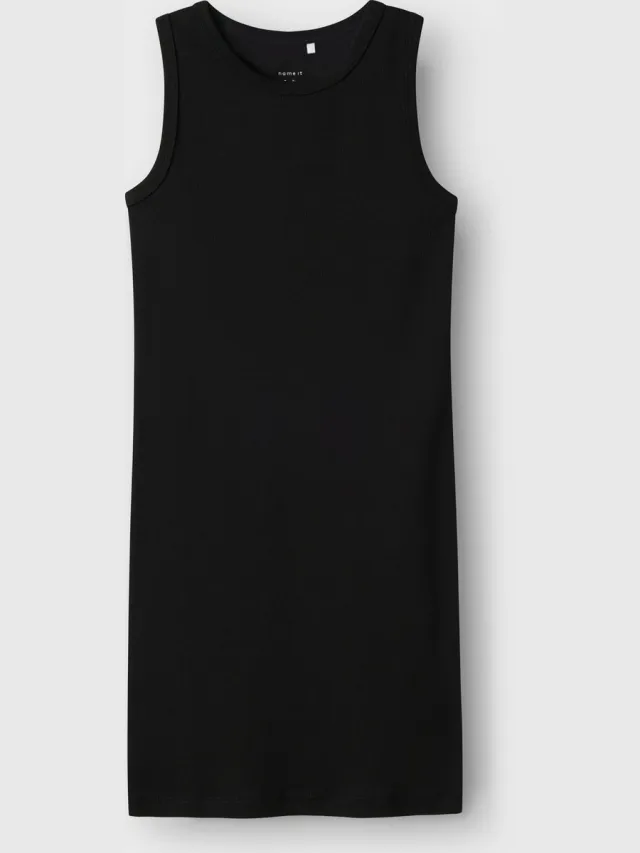 NAME IT NKFNAKAL SL SLIM DRESS NOOS - Meisjes - Jurk Black