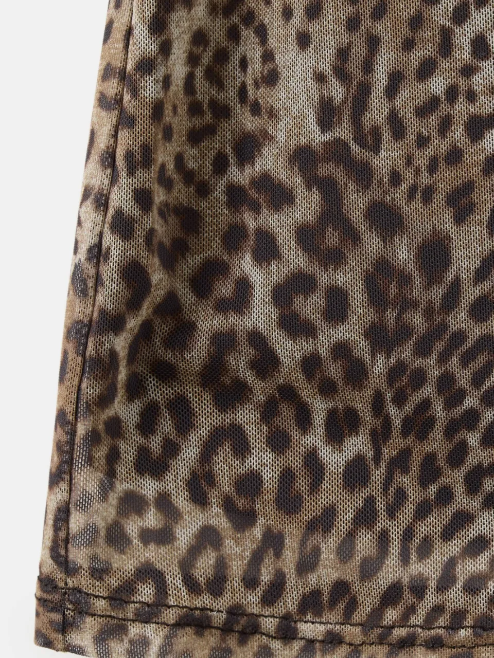 Mango midi jurk met plooien en panterprint - bruin, foto 6