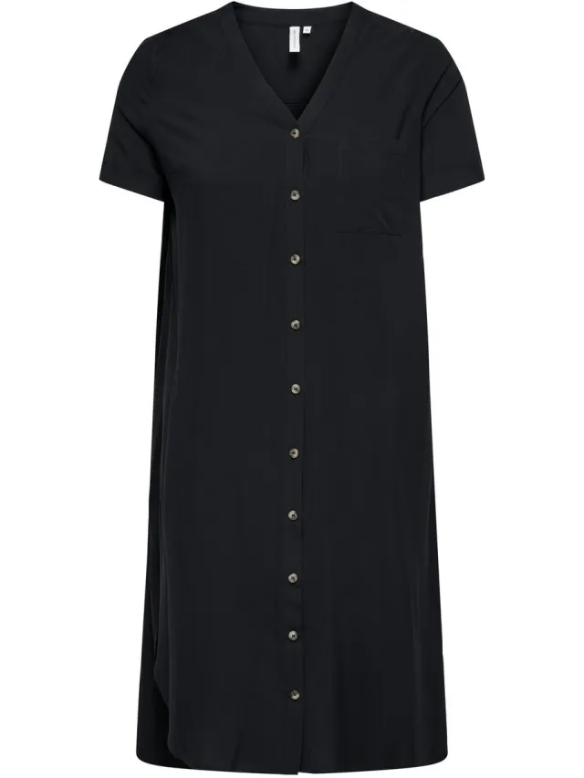 Only Carmakoma Blousejurk CARNEWDENIZIA Midi-jurk Zwart