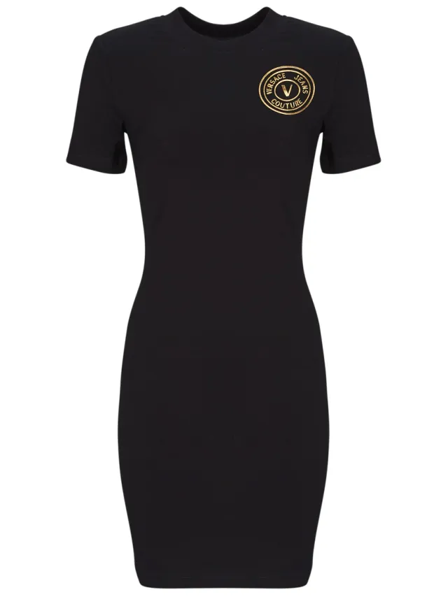 Versace Jeans Couture Korte Jurk Versace Jeans Couture 79HAOT00 Zwart