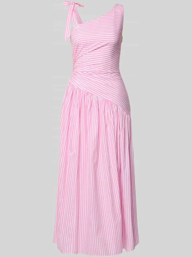 Little Mistress midi-jurk in asymmetrische look roze, foto 2