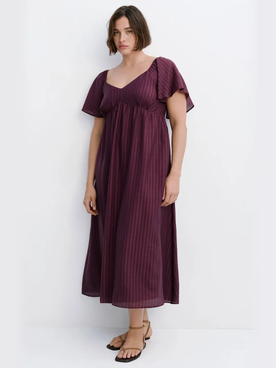 Mango midi jurk - paars