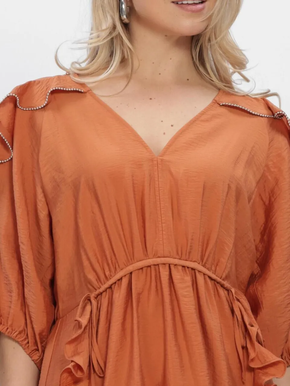 Dames Jurken Dante6-anzur Embellished Maxi Dress - Oranje, foto 4