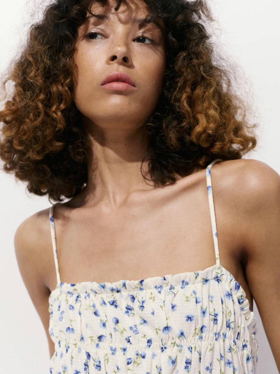 Mango gebloemde zomerjurk - blauw, foto 6