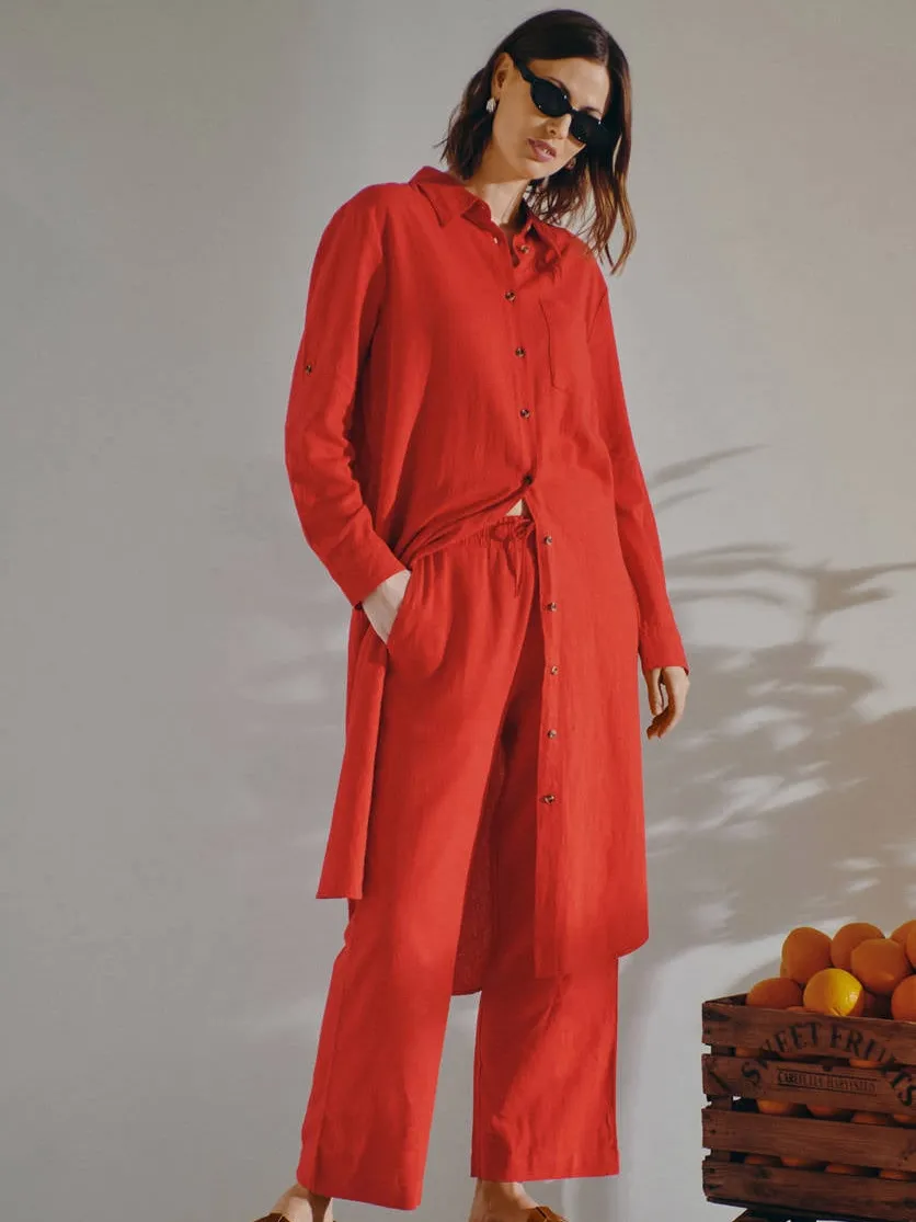FREEQUENT blousejurk Rood